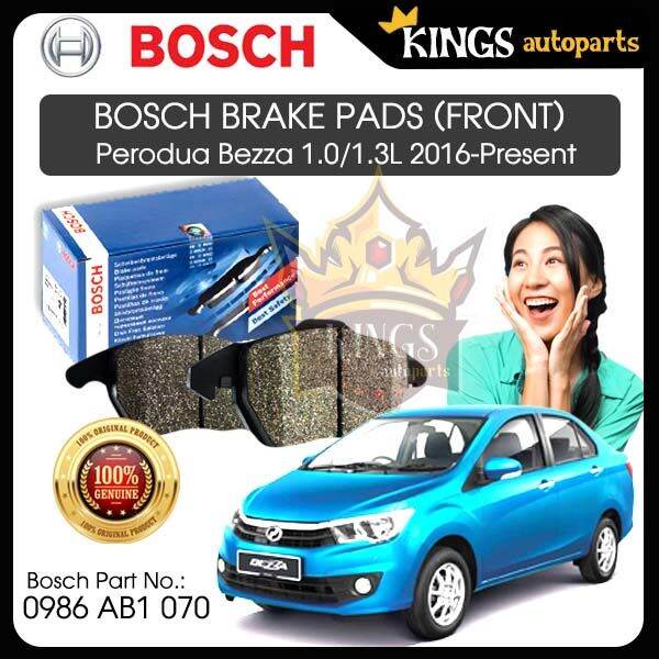 BOSCH FRONT BRAKE PAD KERETA PERODUA BEZZA 1.0/1.3 2016PRESENT