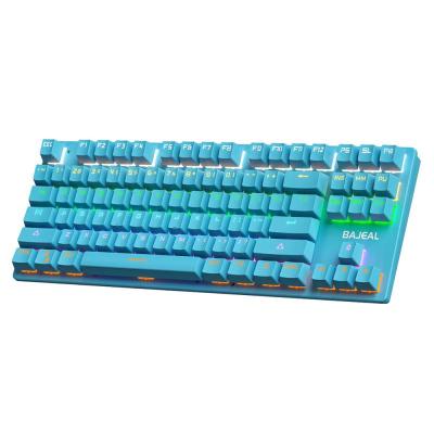 K300 Mechanical Keyboard Blue Switch Wired Gaming Keyboard Gaming Desktop 87-key Computer Keyboard 2 Optional Colors