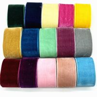 2 yards/lot 40mm Velvet Ribbon Wedding Party Decoration Handmade Ribbon Gift Wrapping Hair Bowknot DIY #RoLi Gift Wrapping  Bags