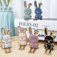 Phone Holder Cute Cartoon Rabbit Finger Ring Desktop Phone Stand Foldable Portable Three-dimensional Back Sticker Pad Bracket Ring Grip