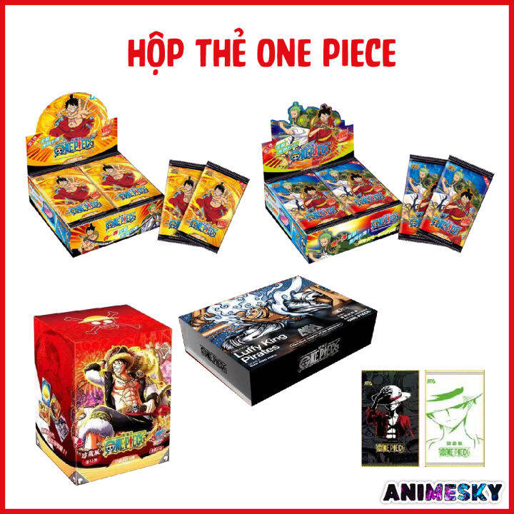 [FULL BOX] Hộp pack thẻ anime One Piece nhiều loại Thẻ nhân vật One