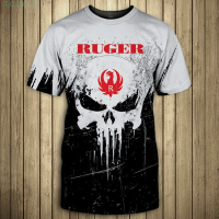 New！T-shirt tertcetak 2023！pria RUGER-Top 3D High quality products （Freeprinting of names）