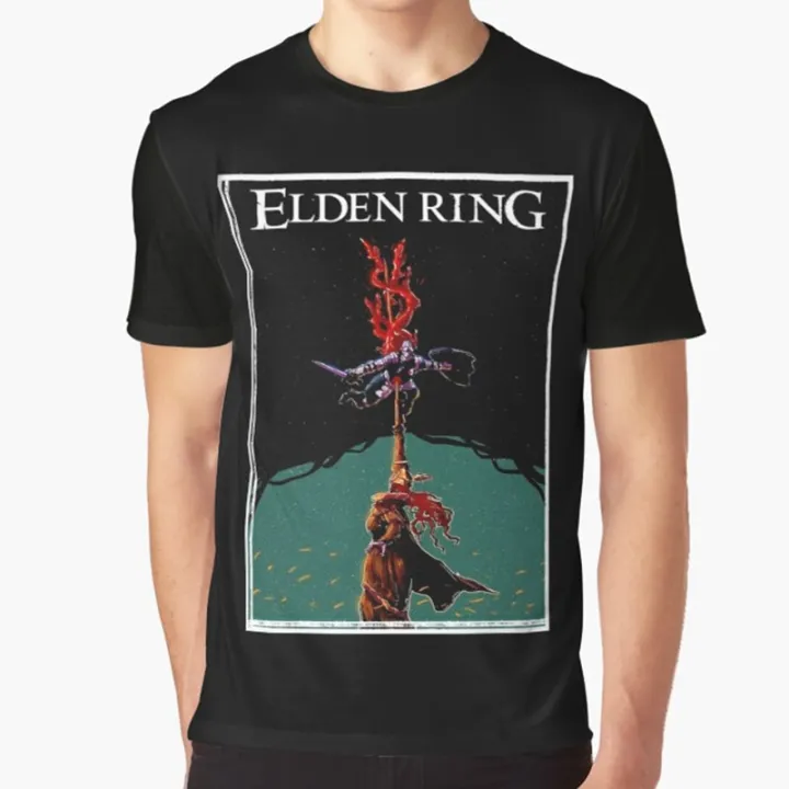 Elden Ring Men Tshirt Classic Game Print T Shirt Trend Creative Shirt ...