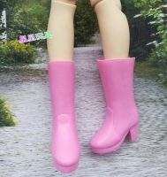 รองเท้าส้นสูงสำหรับตุ๊กตารองเท้าตุ๊กตา1/6รองเท้าพลาสติกสีขาวสำหรับเด็กผู้หญิงตุ๊กตา Blyth Momoko
