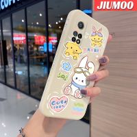 JIUMOO เคสสำหรับ Xiaomi 10T Pro เคสการ์ตูนสตาร์กระต่ายบางดีไซน์ใหม่นิ่มเคสมือถือบางลายเคสขอบสี่เหลี่ยมด้านข้างเป็นซิลิโคนเคสนิ่มเคสป้องกันการกระแทก