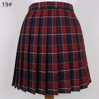 Japanese School Dresses Plaid Pleated Skirt Student Cosplay Anime Mini Grid Skirt Jk Uniforms Sailor Suit Short Skirts For Girls