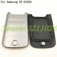 ฝาปิดช่องแบตเตอรี่ตัวเรือนหลังที่มีโลโก้เหมาะสำหรับ GT-C3350 Samsung Galaxy Xcover 2 C3350ประตูกรอบโทรศัพท์