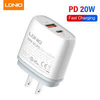 LDNIO 20Wที่ชาร์จ USB Cที่ชาร์จ QC3.0การชาร์จอย่างรวดเร็วสวิตช์ควบคุมเครื่องชาร์จ USBการท่องเที่ยวที่ชาร์จติดผนังใช้ได้กับ iPhone 13 12 11