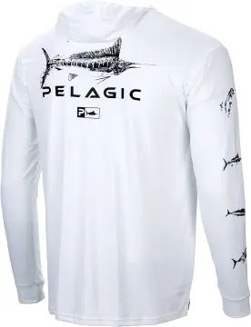 PELAGIC Aquatek Gyotaku Camouflage Long Sleeve Fishing Shirts with