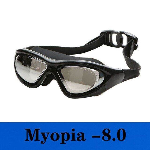 Myopia Swimming Goggles Large Frame Professional Swimming Glasses Anti