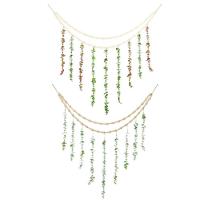 Eucalyptus Boho Wall Decor Bead Garland Greenery Decoration Artificial Eucalyptus Smooth Elegant Multipurpose Boho Wall Decor for Living Room Study Childrens Room brilliant