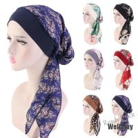 【Ready Stock】 ¤┋ C18 [WellStay] Women Cancer Head Scarf Chemo Hair Loss Hat Turban Pre-Tied Headwear Bandana New