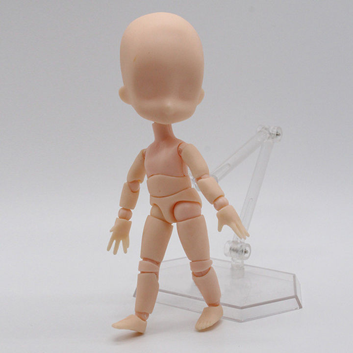 buananmanga-ศิลปินการ์ตูน-diy-หุ่นของเล่นขยับได้มินิ1-12ตุ๊กตาเด็กทารกนู้ดวาดรูปตุ๊กตาขยับแขนขาได้ของเด็กทารกของเล่นตุ๊กตา