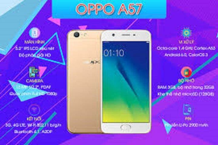 Điện Thoại Oppo F3 Lite - Oppo A57 2Sim Ram 4G/64G Máy Chính Hãng, Cấu Hình  Cpu Siêu Cao Cấp, Đánh Mọi Game Pubg/Liên Quân/Free Fire Siêu Mượt |  Lazada.Vn