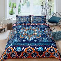 Fanaijia Bohemian Flower 3D Print Bedding Sets Luxury Mandala Comforter Duvet Cover Pillowcase Geometric Lines Queen King Size