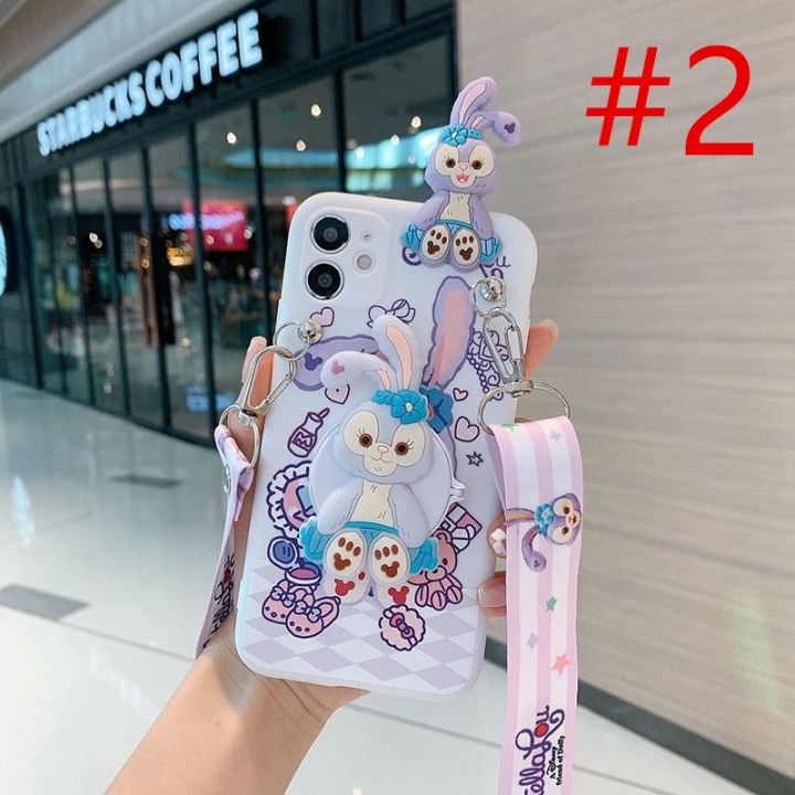 เคสสำหรับ-redmi-การ์ตูน3d-รูปกระต่าย10a-a1-10c-9c-9a-7-8-k20-k30-pro-note-11s-10s-9-8-7-11-pro-เคสกระจกแต่งหน้าสายคล้องน่ารัก