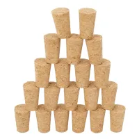 160Pcs/Lot Natural Wood Corks Wine Stopper Wood Bottle Stopper Cone Type Wine Bottle Corks Plug Sealing Cap