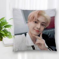 （ALL IN STOCK XZX）Customized KPOP JAY pillowcase polyester decorative zipper pillowcase square pillowcase 40x40cm   (Double sided printing with free customization of patterns)