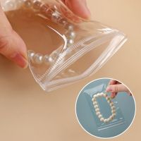 【CC】 100Pcs Thicken Jewelry 5x7cm Transparent Anti-Oxidation Drawer Pouches Earring Storage