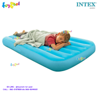 Intex ส่งฟรี ที่นอนเป่าลมโคซี่แอนด์ฟัน  0.88x1.57x0.18 ม. สีฟ้า รุ่น 66803