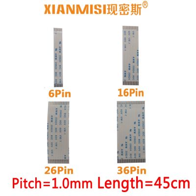 FFC/FPC Flat Flex Ribbon Cable 6Pin 16Pin 26Pin 36Pin Same Side 1.0mm Pitch AWM VW 1 20624 20798 80C 60V Length 45cm 5PCS