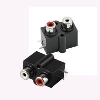 HVJ-2pcs Rca 2/4/6/8pin Audioplug Jack Av Female Socket Adaptor Connector