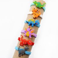 10pcs Dinosaur Party Rubber Bracelet Baby Shower Tropical Birthday Party Decorations Kids Gifts Safari Jungle Party Decoration