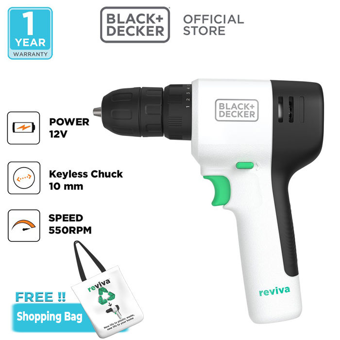 Black & Decker Reviva 12V Drill Driver 1.5Ah