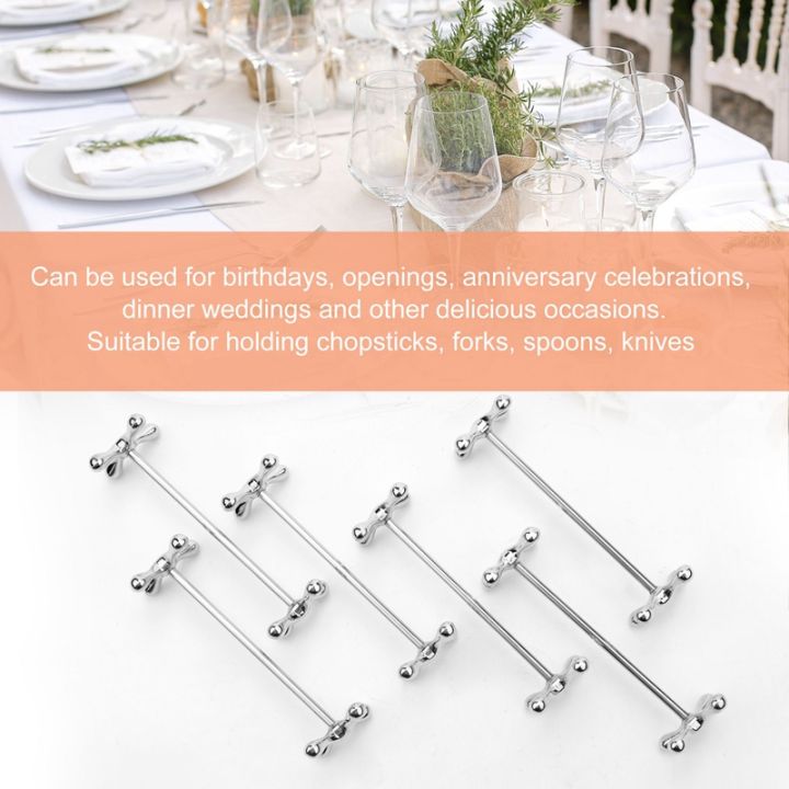 6-pcs-zinc-alloy-chopsticks-rest-spoons-stand-forks-knives-holder-rack-stand-metal-craft-table-decoration