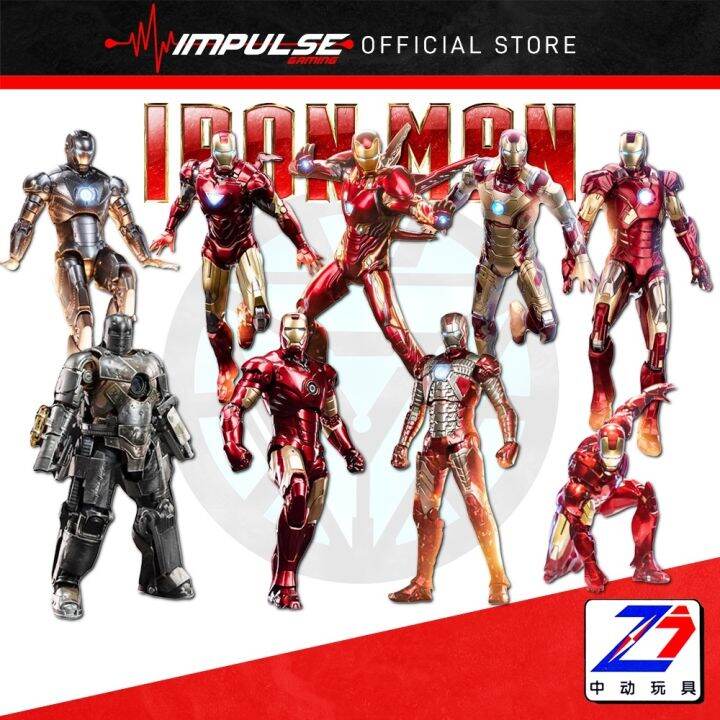 qGozGdKE ZD Toys Iron Man Figure / Spider-Man / War Machine Ironman LED ...