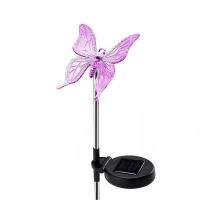 Multicolor Lawn Lamps Outdoor DragonflyButterflyBird Led Solar Stake Lights Outdoor Garden Lawn Landscape Pathway Lights