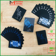 Bài Tây Poker Nền Đen Cao Cấp Chọn Màu Bài Tây Nhựa PVC Chống Thấm Nước