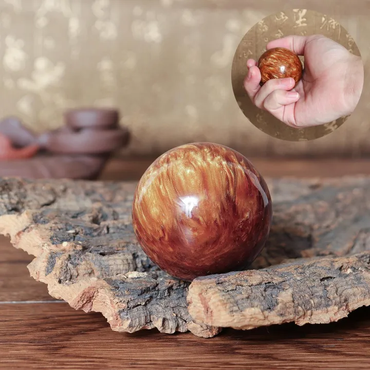 Genuine Golden Black Coral Sea Willow cure the handball Ball 50MM Lazada