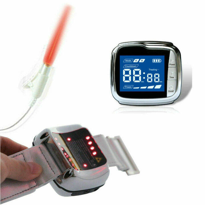 Cold Laser Therapy Diabetic Wrist Watch anti Hypertension low level