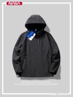 THE NORTH FACE NASA Hooded Jacket Mens and Womens Trendy Brand Mountain Series Outdoor Waterproof Mountaineering Jacket