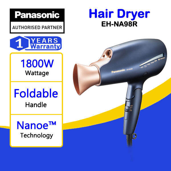 Panasonic Eh Na98 Nanoe Hair Dryer Moisture Eh Na98 A655 Aqua Lazada 0570