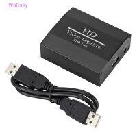 Wallsky&amp;gt; การ์ดจับภาพวิดีโอ HDMI 4K USB 2.0 1080P พร้อมห่วงเอาท์พุต