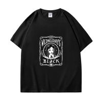 Wednesday Addams Print T Shirts New TV Series Tee Shirt Men Women Gothic Harajuku Short Sleeve Oversized T-shirt Y2K Streetwear