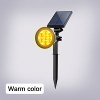 Outdoor Solar Lights RGB Changing Lawn Ground Lamp IP65 7 LEDWaterproof Landscape Spotlights Garden Decoration Outdoor Lights