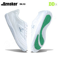 Breaker รองเท้าผู้ชาย รองเท้าผ้าใบ นักเรียนเบรกเกอร์ Breaker BK-30 สีขาว สีดำ Size 33-45 เท่สั่งได้ดั่งใจ ใส่สบาย ของแท้