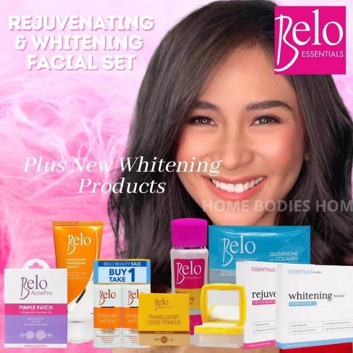 B~)[HOMEBODIES]Belo Essentials Rejuvenating & Whitening Set+New Belo ...