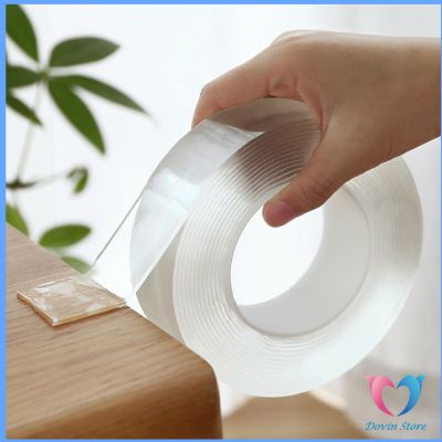 กาวสองหน้า เทปกาว กาวสองหน้า  ทำความสะอาดและนำมาใช้ใหม่ได้สู ติดกันน้ำ Double Side Adhesive Tape