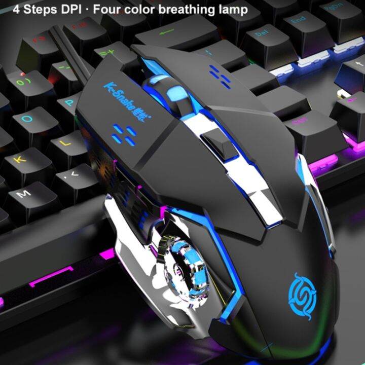 rgb-gaming-keyboard-และ-backlit-mouse-set-km600-usb-wired-gamer-mouse-and-keypad-combo-blue-switch-for-desktop-computer