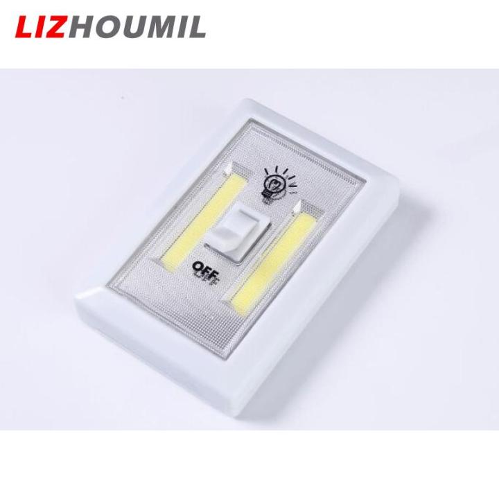 lizhoumil-สวิตช์ไฟติดผนัง-led-ใช้แบตเตอรี่ฉุกเฉินไฟกลางคืนเด็กโคมไฟสไตล์วินเทจบ้านในร่มกลางแจ้งสำหรับตู้ชั้นวางของในตู้เสื้อผ้าห้องครัวและข้างเตียง