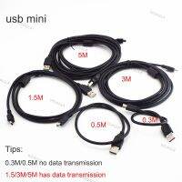 USB Mini Charging Data Cable 0.3/0.5/3M/5M  T Port Connectors To Extend Car DVR Digital Camera Wire WDAGTH