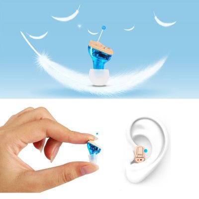 ZZOOI Mini 1pair  Digital Hearing Aid  Invisible Small Voice Amplifier Sound Enhancer For The Elderly Deaf