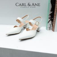 Carl &amp; Ane - Closed-Toe Women Mules With Horizontal Straps And Black Buckles ver 2 Chlor18