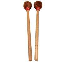 1 Pairs Cotton Cloth Wood Handle Drum Stick Anti-Slip Bass Hammer Mallet Durable Percussion Accessory