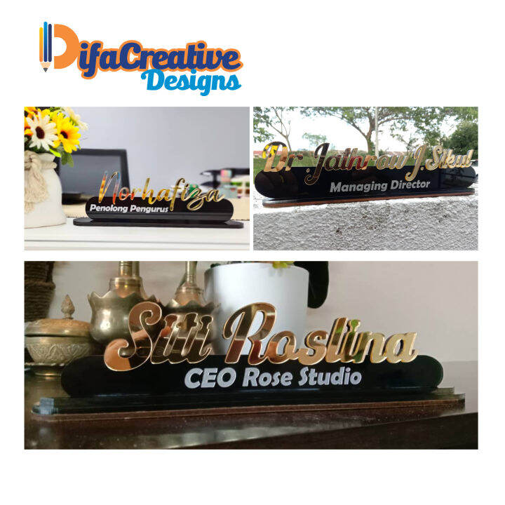 Cute Desk Name Plate Lazada