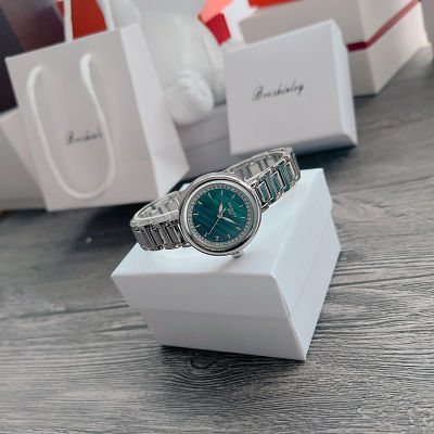 นาฬิกาข้อมือผู้หญิงสีเขียวนกยูง นาฬิกาสีเขียวรุ่นใหม่ นาฬิกาแฟชั่นสตรีประดับเพชร